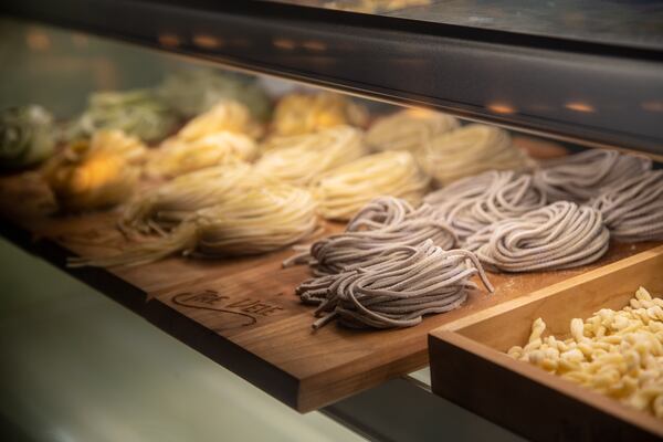 Tre Vele Market fresh pasta. (Mia Yakel for The Atlanta Journal-Constitution)