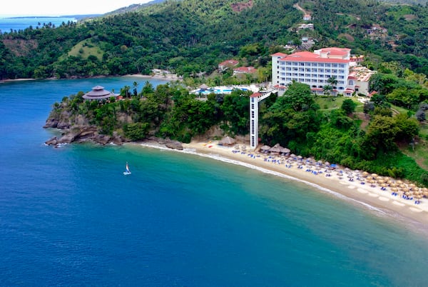 The recently re-opened Bahia Principe Grand Cayacoa resort in the Dominican Republic sits on the pristine sands and waters of on Samaná Bay.
Courtesy of Bahia Principe Hotels & Resorts