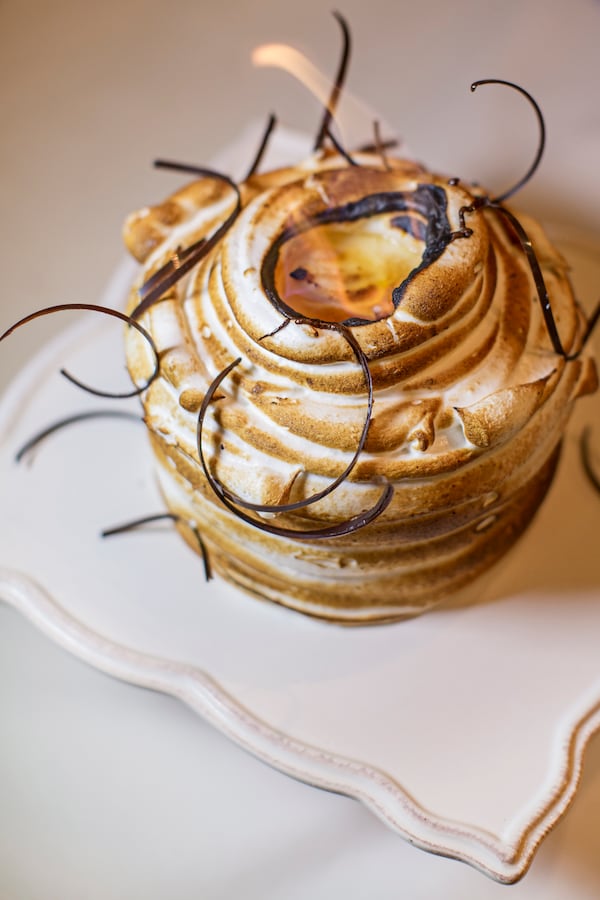 Baked Alaska, torched tableside with 151 dark rum. / Photo contributed by The Ritz-Carlton, Atlanta