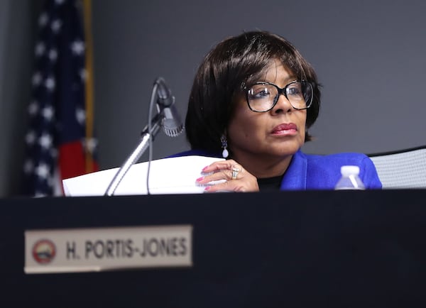 Fairburn Councilwoman Hattie Portis-Jones filed an ethics complaint against Mayor Elizabeth Carr-Hurst, alleging the mayor shouted slurs at her and threatened her during a meeting. CURTIS COMPTON/CCOMPTON@AJC.COM