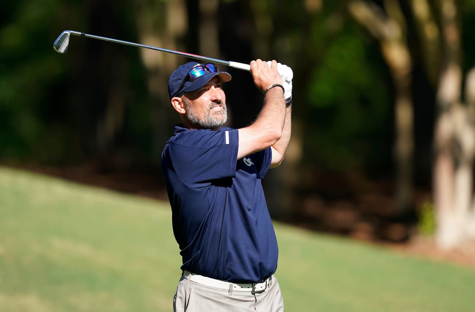 Photos: Bulldogs’ Kirby Smart tackles golf at Chick-fil-A Peach Bowl Challenge