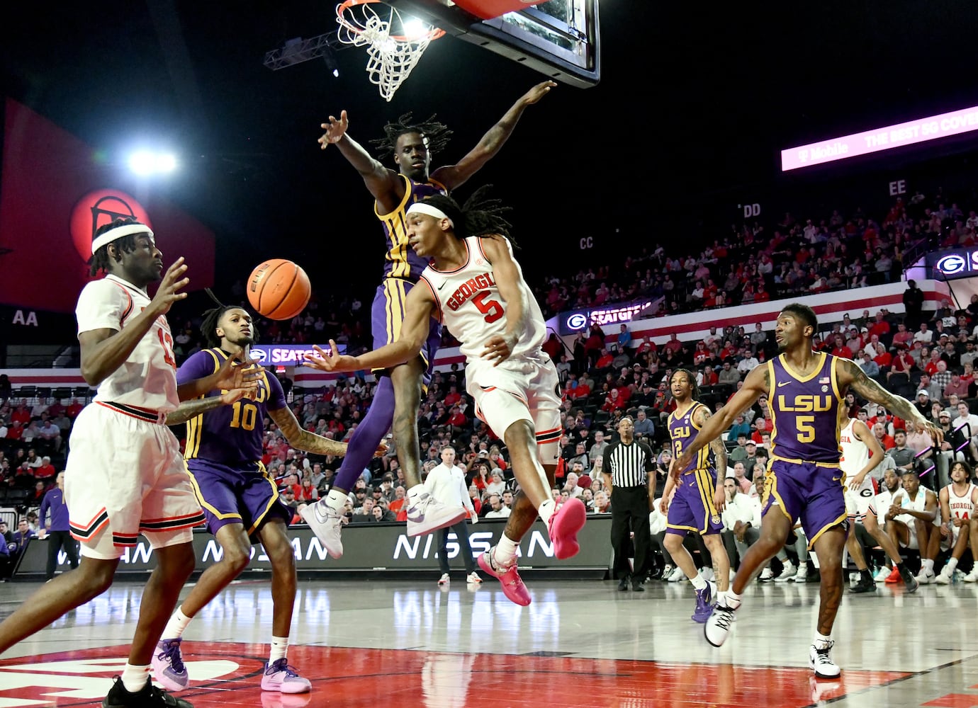 Georgia vs LSU basketball 