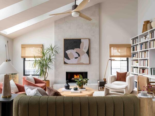 The 2024 HGTV Smart Home in Marietta is being given away in June, 2024. Here's the living room. HGTV