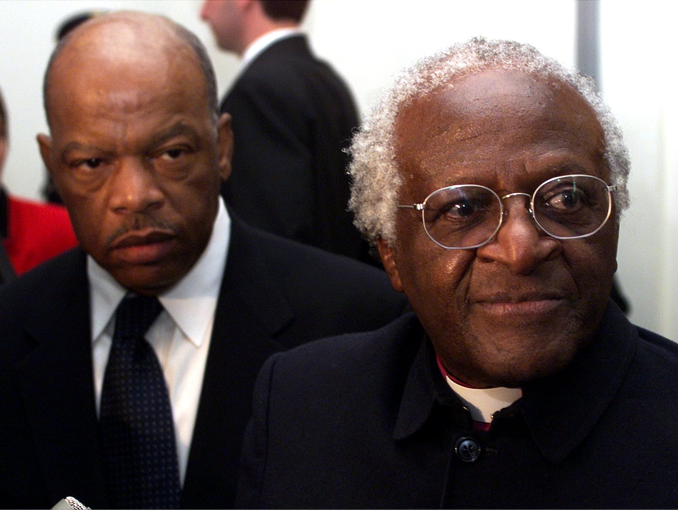 Tutu in Washington with Atlanta's Lewis