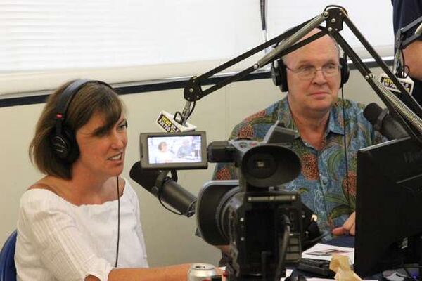 Neal Boortz reunites with former producer Belinda Skelton. CREDIT: WSB