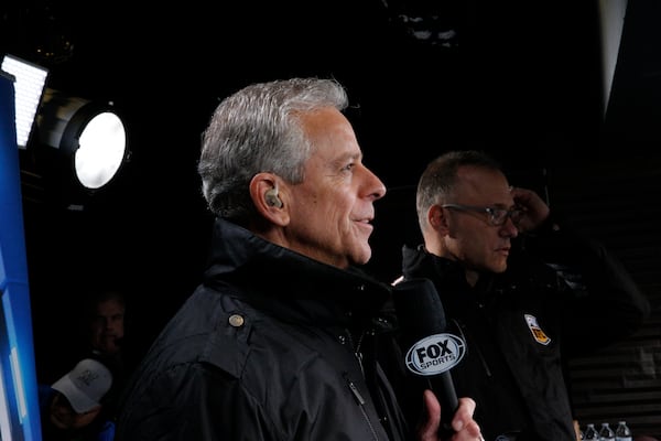 Thom Brennaman here in the booth.  (Courtesy of Fox Sports)