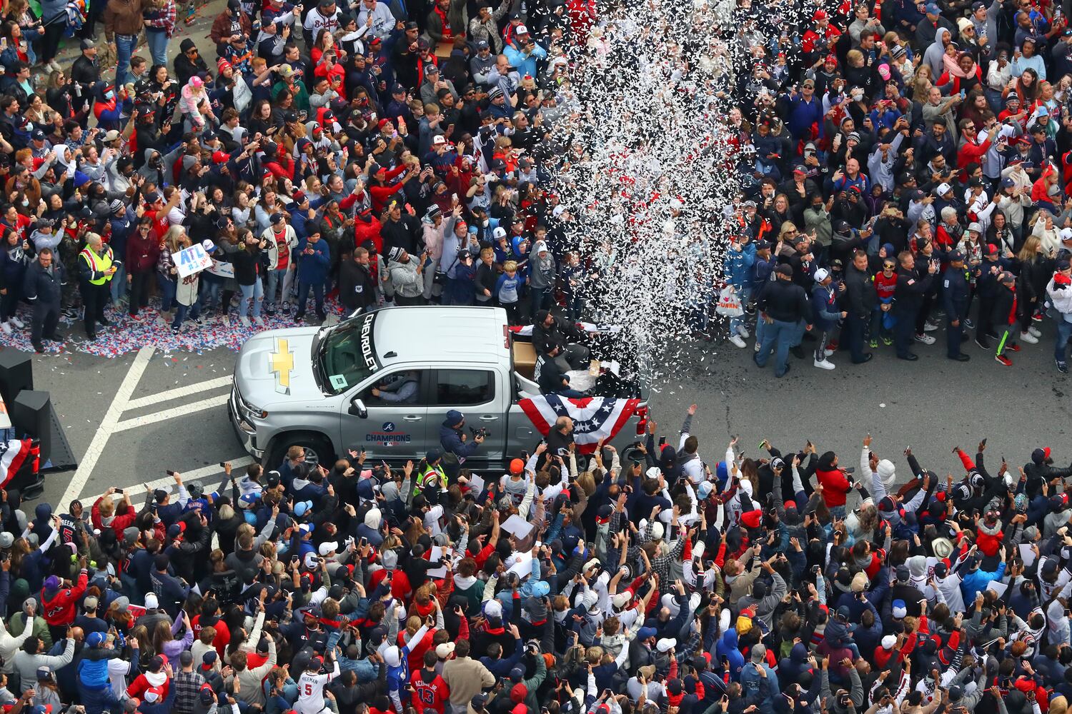 Braves baseball parade