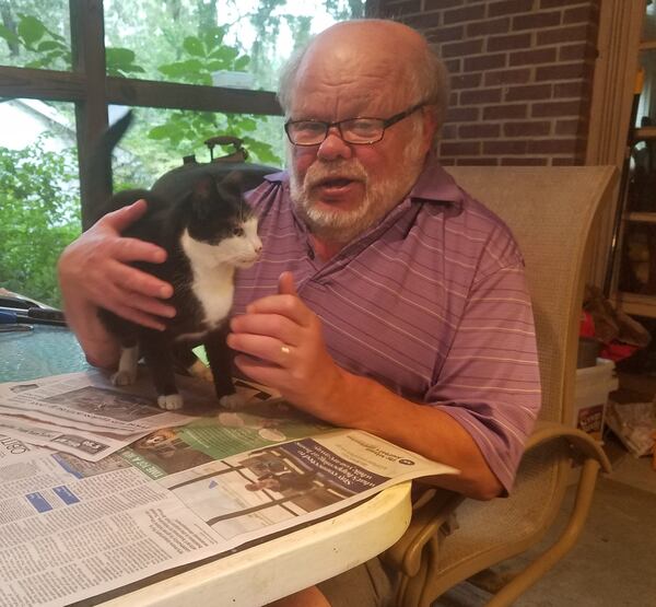 Gene Gettler and Bandit. The Gettlers want to make sure their beloved pets are taken care of in future. Gettler said they are family. FAMILY PHOTO