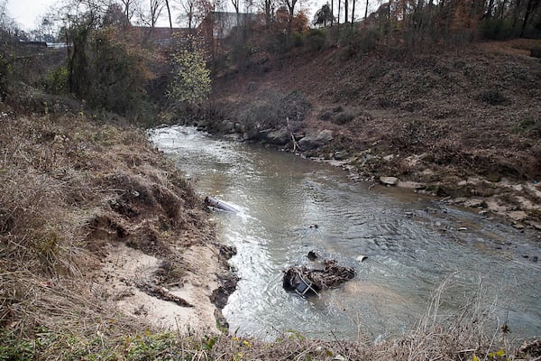 The Brookhaven portion of the Peachtree Creek Greenway will be 2.9 miles in length and will provide residents with  access to bicycle and pedestrian trails. (ALYSSA POINTER/ALYSSA.POINTER@AJC.COM)