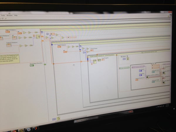 Part of the computer code that Georgia Tech center Ben Lammers has worked on this summer as part of his research internship. That has been his primary contribution to the research.Lammers on his work: “I’m pretty good with it, but it’s like one of those things that there’s so much stuff and there’s a bunch of little lines that connect a bunch of other random stuff, so I come in there kind of cold without knowing any prior knowledge of the code. It’s kind of hard to know what’s going on. I’m slowly getting it.”