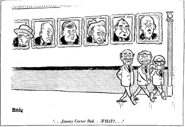 Cartoon by Baldy, published Sept. 19, 1978, The Atlanta Constitution.