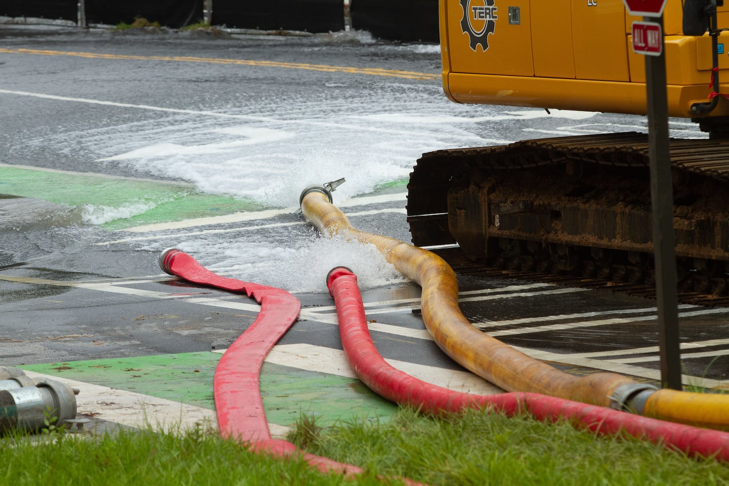 PHOTOS: Water main repair at Georgia Tech