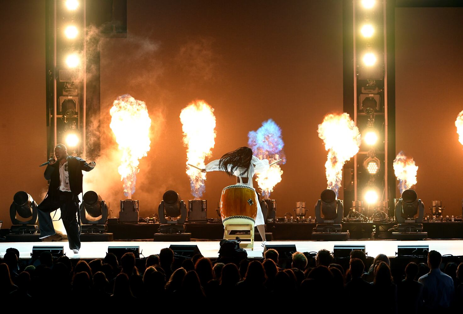 Photos: Kendrick Lamar opens Grammys with The Edge, Bono, Dave Chappelle