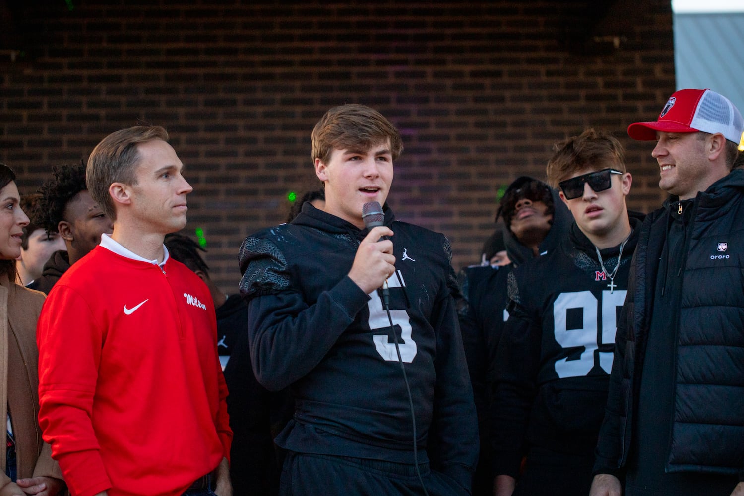 Milton High School football champs parade and celebration