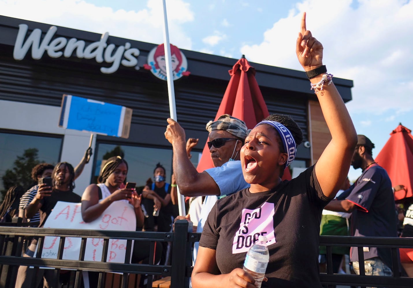 PHOTOS: Protesters gather in Atlanta over Friday’s police shooting