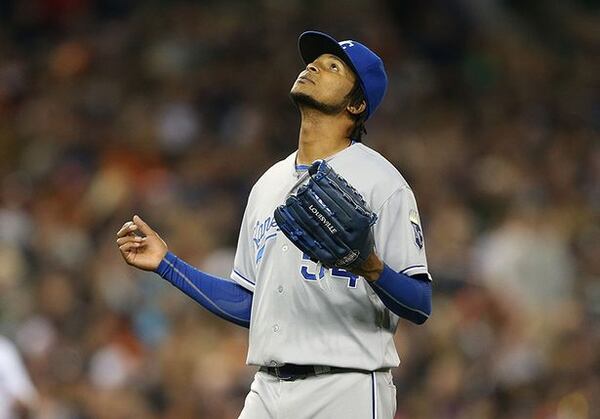 Ervin Santana, Atlanta Brave. (Kevin Halip/Getty Images)