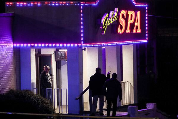 Three women were found dead at the Gold Spa on Thursday night.