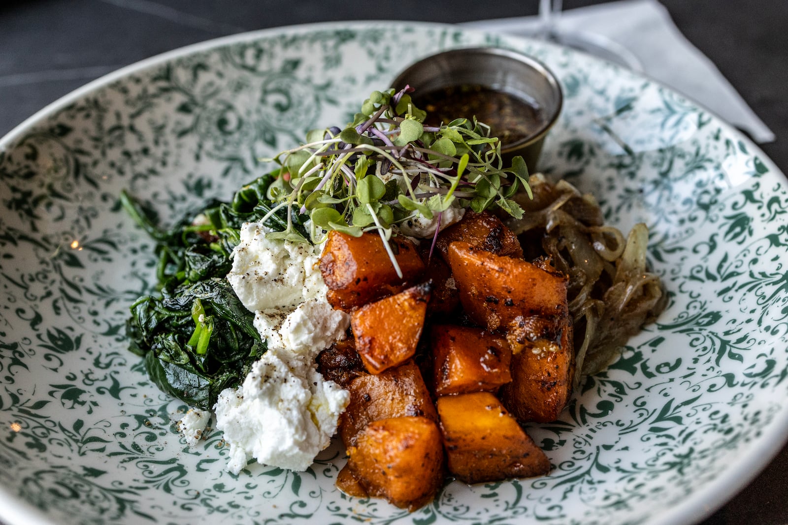 The veggie bowl is one of several vegetarian options on the menu at Painted Park in Atlanta. / Courtesy of Painted Park