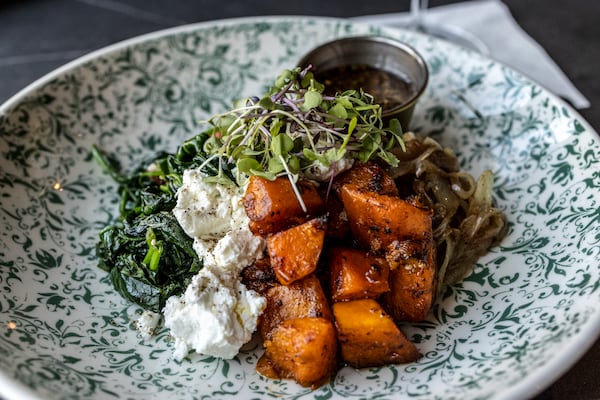 The veggie bowl is one of several vegetarian options on the menu at Painted Park in Atlanta. / Courtesy of Painted Park