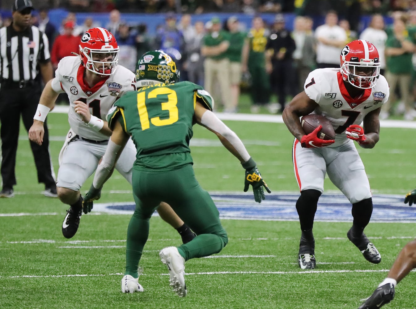 Photos: Bulldogs battle Baylor in Sugar Bowl