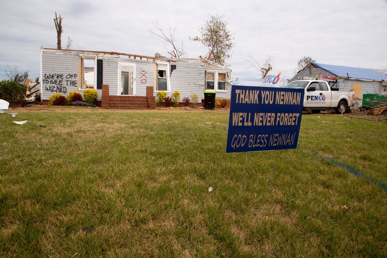 Sens. Raphael Warnock and Jon Ossoff will survey recent storm damage