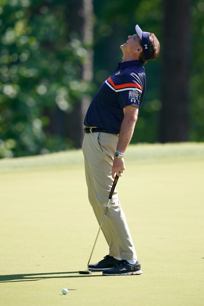 Photos: Bulldogs’ Kirby Smart tackles golf at Chick-fil-A Peach Bowl Challenge