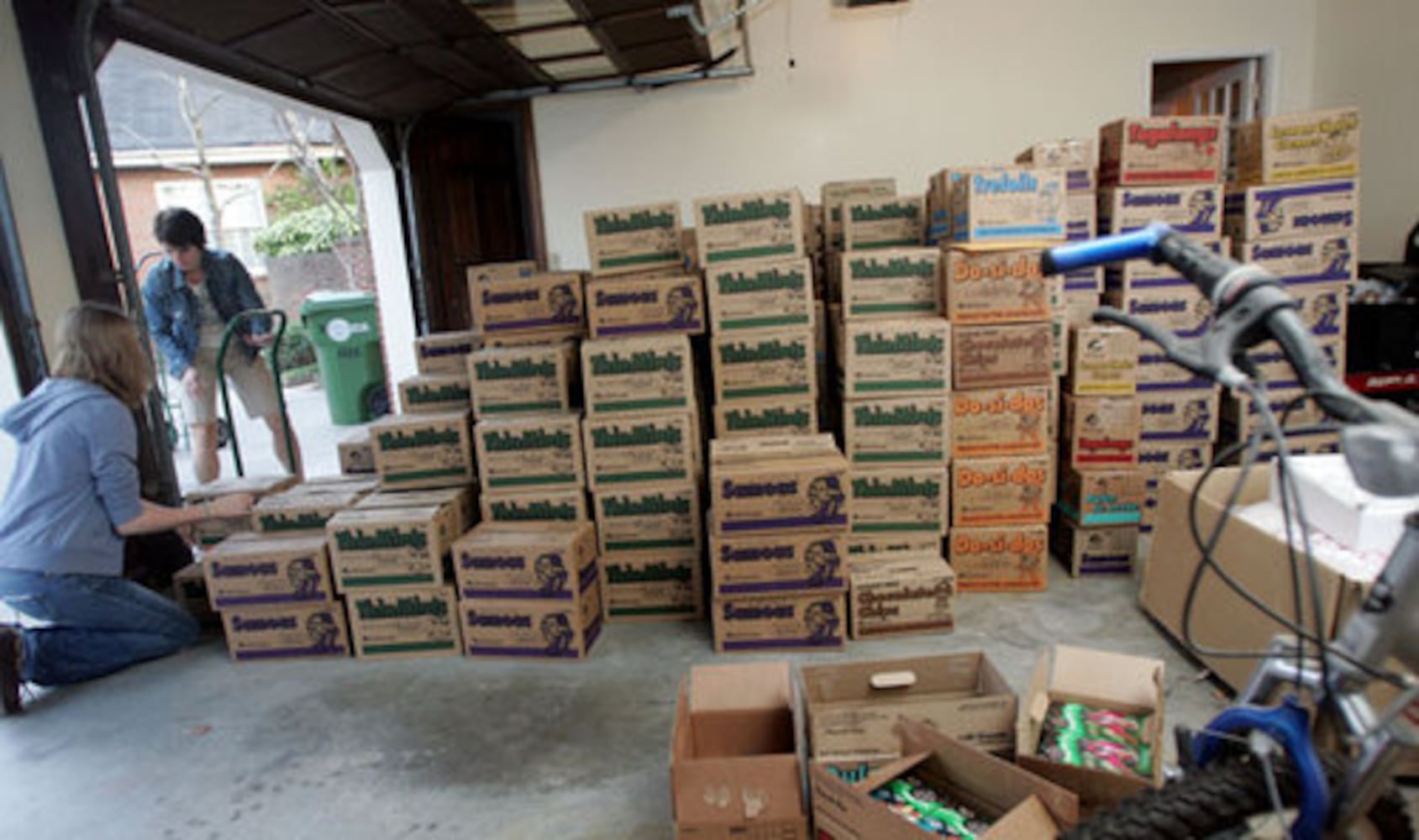 Girl Scout cookies for the troops