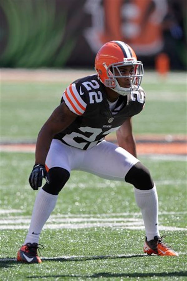 Cleveland Browns' Buster Skrine plays against the Cincinnati Bengals during an NFL football game Sunday, Sept. 16, 2012 in Cincinnati. (AP Photo/Jay LaPrete) Cleveland Browns' Buster Skrine plays against the Cincinnati Bengals during an NFL football game Sunday, Sept. 16, 2012 in Cincinnati. (AP Photo/Jay LaPrete)