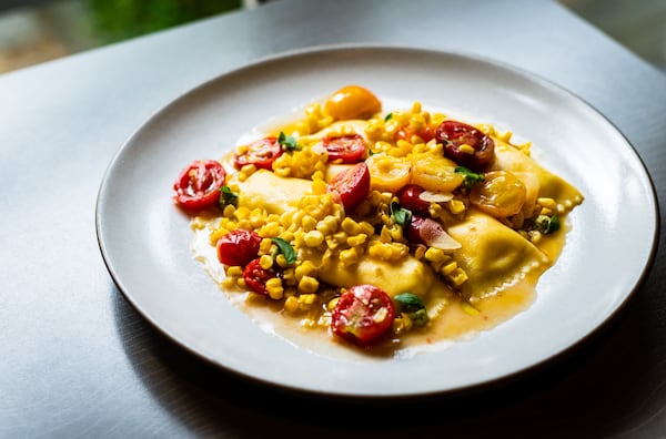 Simple southern summer flavors combine to form a sublime ravioli dish at Floataway Cafe. CONTRIBUTED BY HENRI HOLLIS