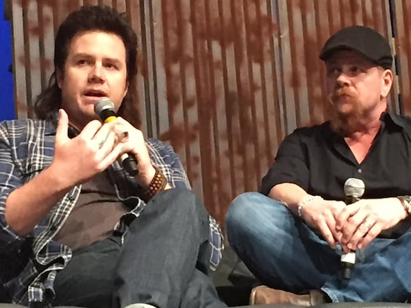 Josh McDermitt (Eugene) and Michael Cudlitz (Abraham). CREDIT: Rodney Ho/ rho@ajc.com