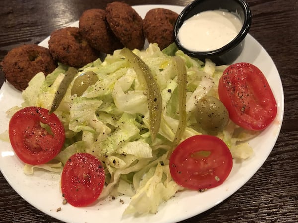 The falafel plate at Taaj Kabob & Grill in Peachtree Corners. CONTRIBUTED BY WENDELL BROCK