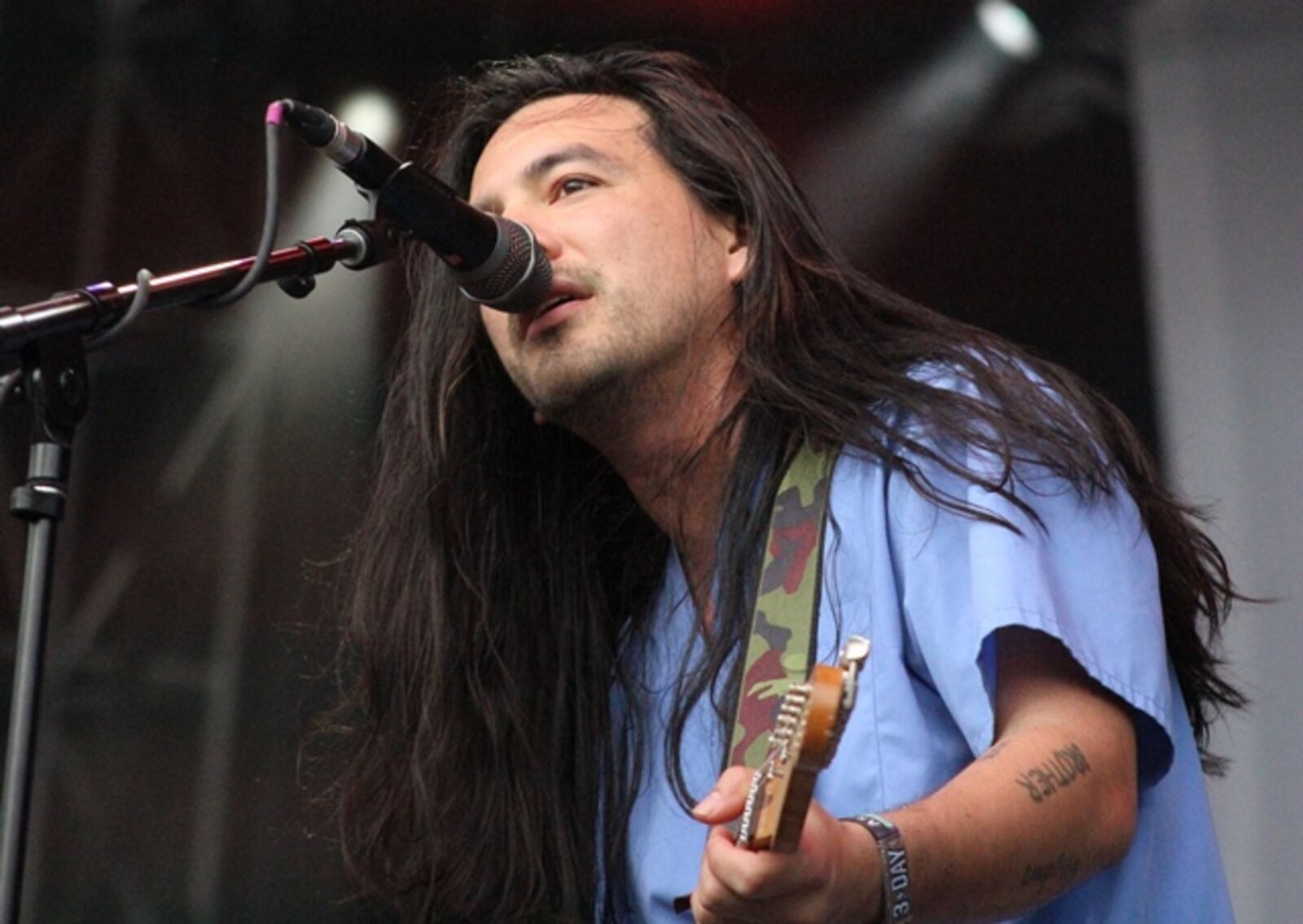 Fidlar singer Zac Carper at Shaky Knees. Photo: Melissa Ruggieri/Atlanta Journal-Constitution