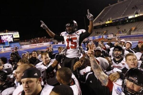 Northern Illinois safety Jimmie Ward (15) is a hot NFL draft prospect. (Associated Press)