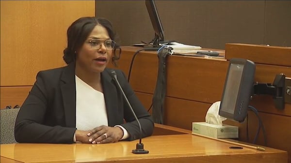 Allison Neely, a nurse at Emory University Hospital, testifies for a second time during the Tex McIver murder trial on April 11, 2018 at the Fulton Country Courthouse. (Channel 2 Action News)