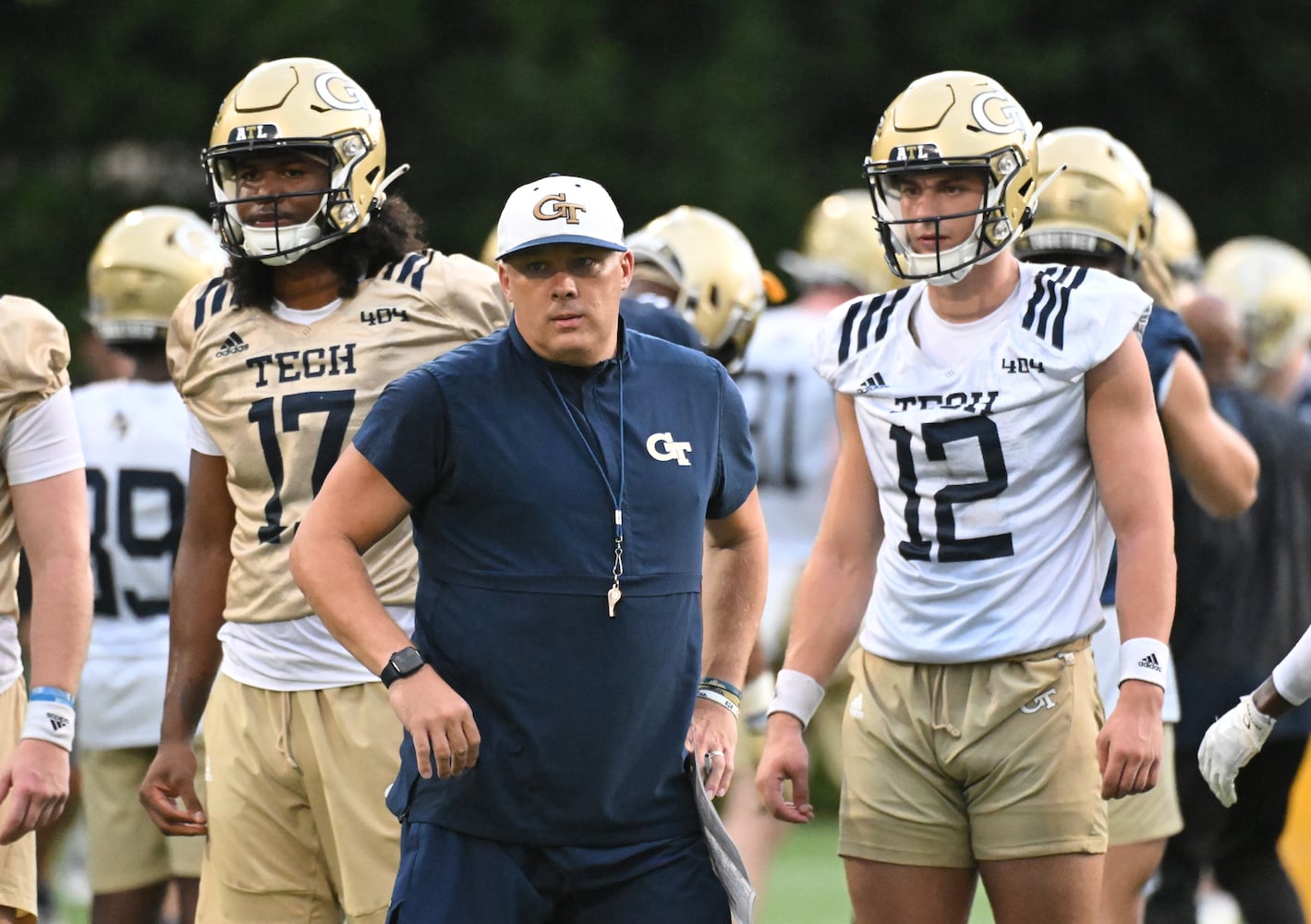 Georgia Tech football practice photo