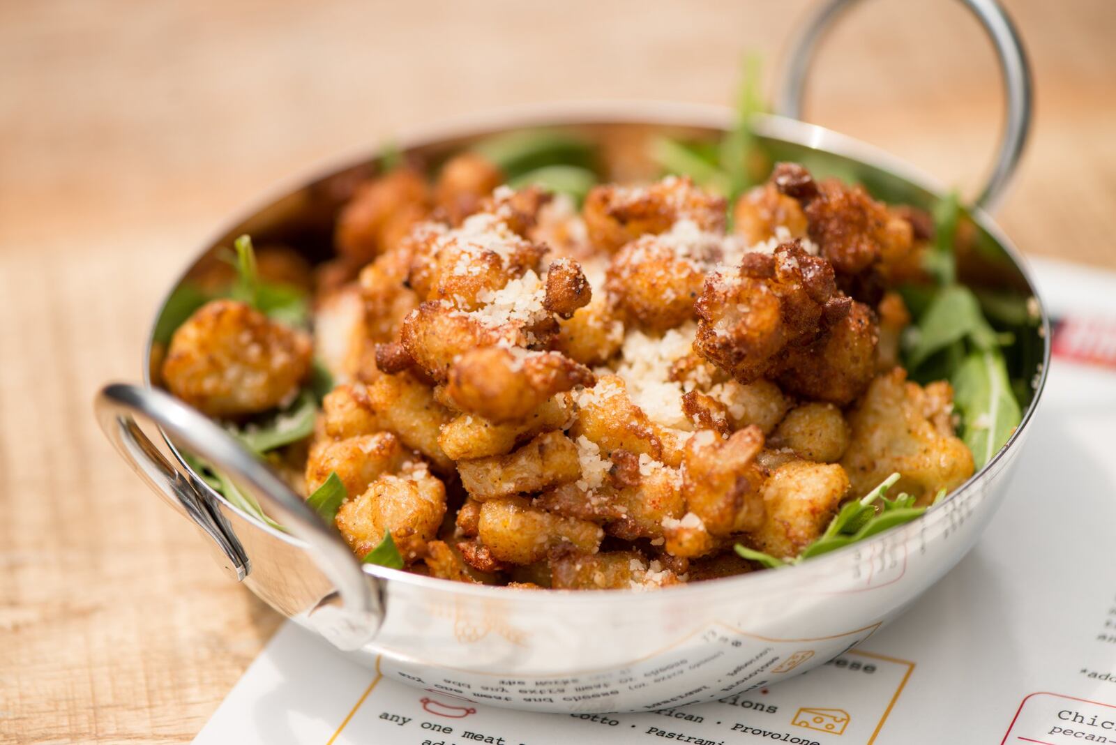  Barleygarden Fried Cauliflour with parmesan and smoked paprika. Photo credit- Mia Yakel.