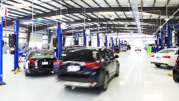 A Carvana inspection and reconditioning center. (Courtesy of Carvana)