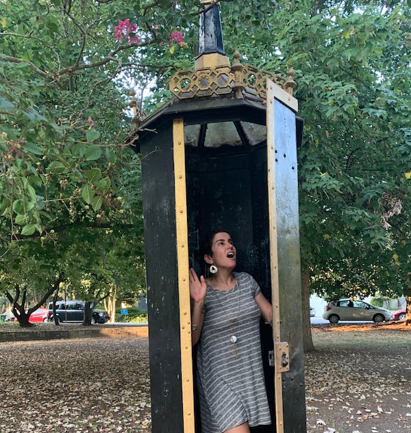 The Inman Park lock box is a one-cell holding tank for petty criminals that dates back to the late 1800s. (Courtesy of Jonah McDonald)