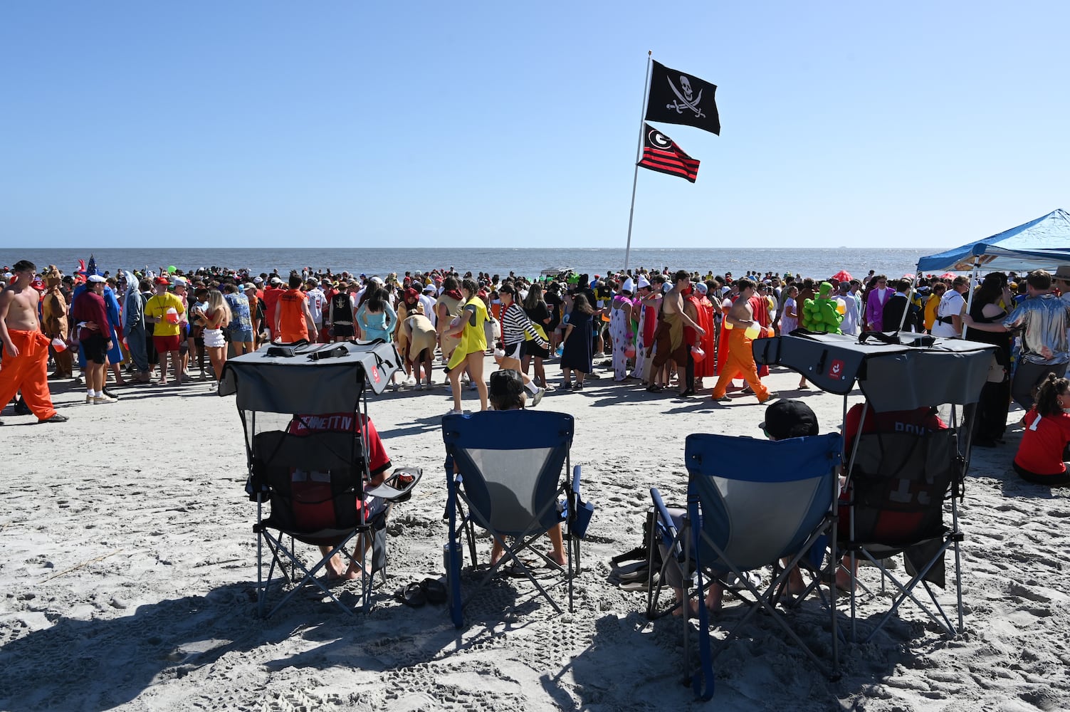 Frat Beach ahead of Georgia Florida game