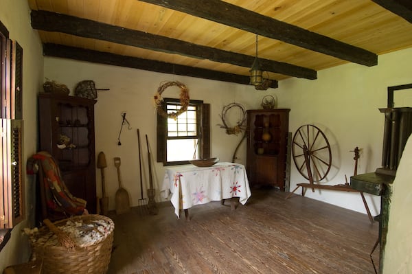 St. Simons Island tabby cabins: This "before" photo shows the interior of one of the tabby cabins as it appeared before the restoration. One of the restoration's aims is to make the cabin appear more original. (GoldenIsles.com)