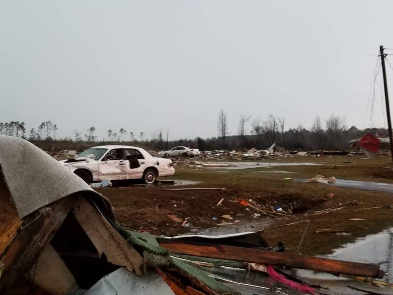 Strong storms moved through Georgia causing deaths and damage