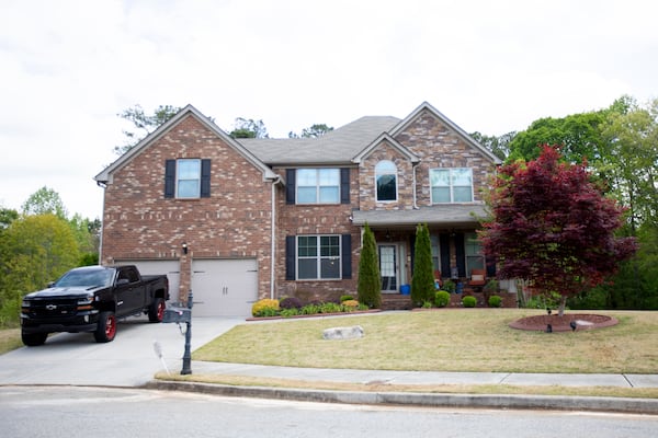 A trucking company that received a $99,000 Paycheck Protection Program loan was registered at Cotena Alexander's home, seen here, in the city of South Fulton, according to Georgia Secretary of State's office records. (Miguel Martinez / Miguel.MartinezJimenez@ajc.com)