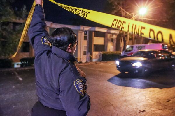 The incident took place at the Legends at Laura Creek on Lakeview Place. JOHN SPINK / JSPINK@AJC.COM