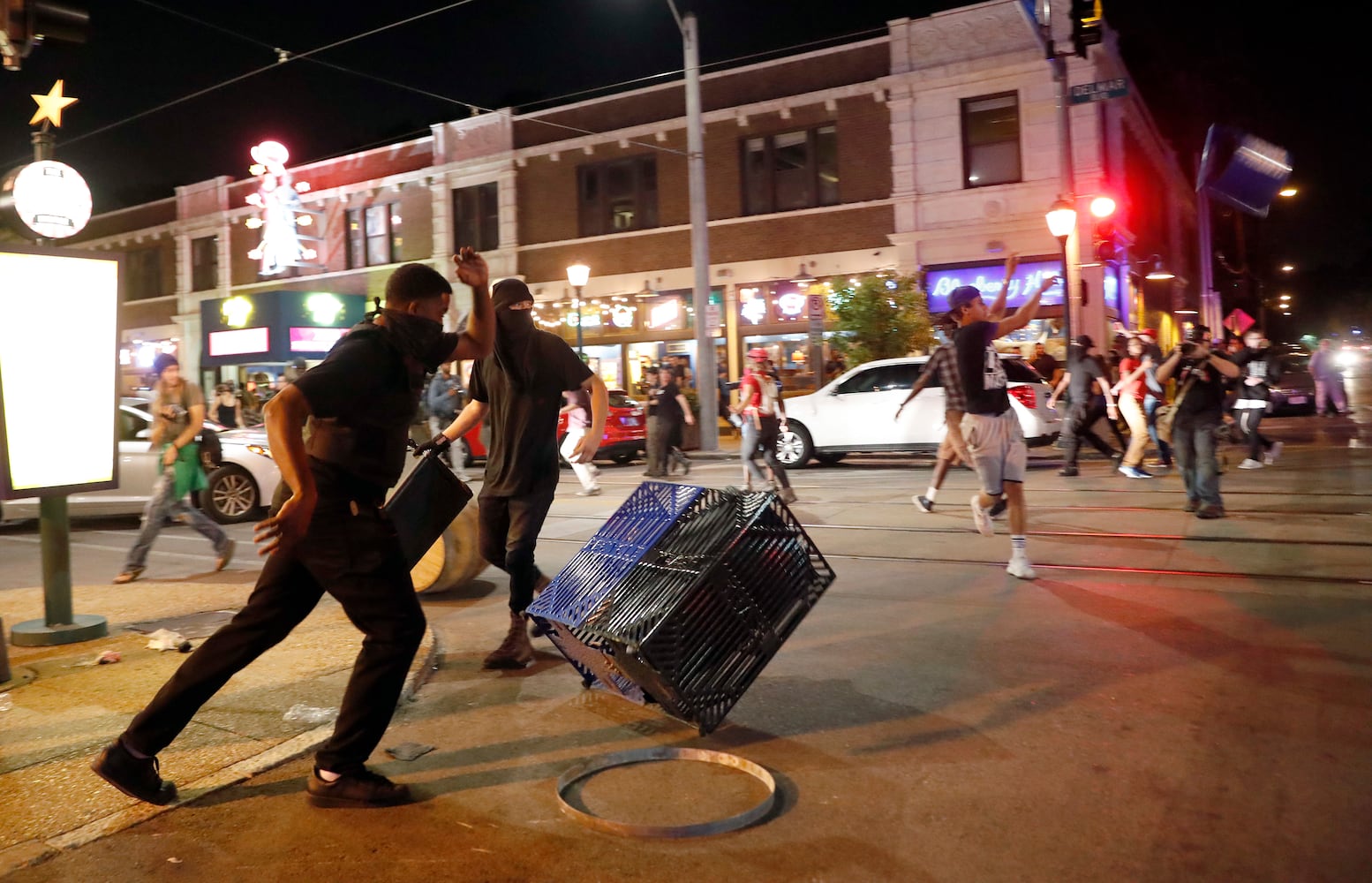 Photos: Dozens arrested as St. Louis readies for more protests