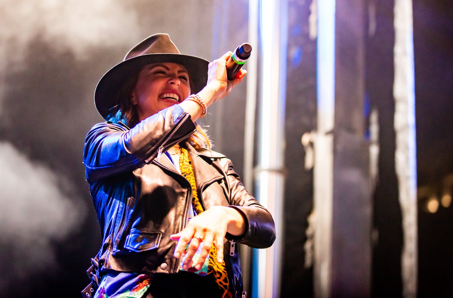 Big Grams – Big Boi’s pairing with trip-hop duo Phantogram (Sarah Barthel and Josh Carter) -  played the final show of the "Big Night Out" concert series at Centennial Olympic Park on Oct. 25, 2020.