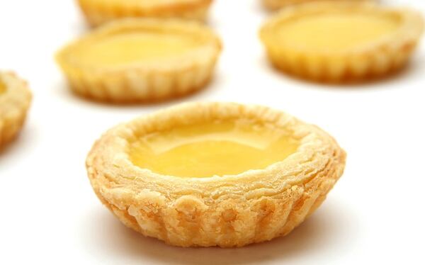 Yank Sing's egg tarts. The tarts are from the new cookbook "All about Eggs." (Glenn Koenig/Los Angeles Times/TNS)