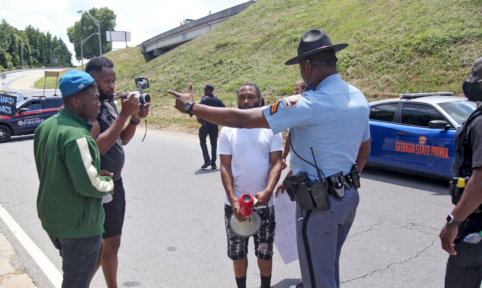 PHOTOS: Protesters gather in Atlanta over Friday’s police shooting