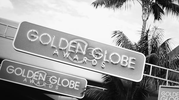 A view of signage at the 73rd annual Golden Globe Awards sponsored by FIJI Water at The Beverly Hilton Hotel on January 10, 2016 in Beverly Hills, California.  (Photo by Charley Gallay/Getty Images for FIJI Water)