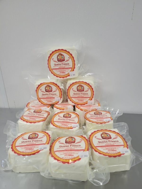 Fresh Venezuelan cheeses from Mrs. Rosa. Courtesy of Mrs. Rosa