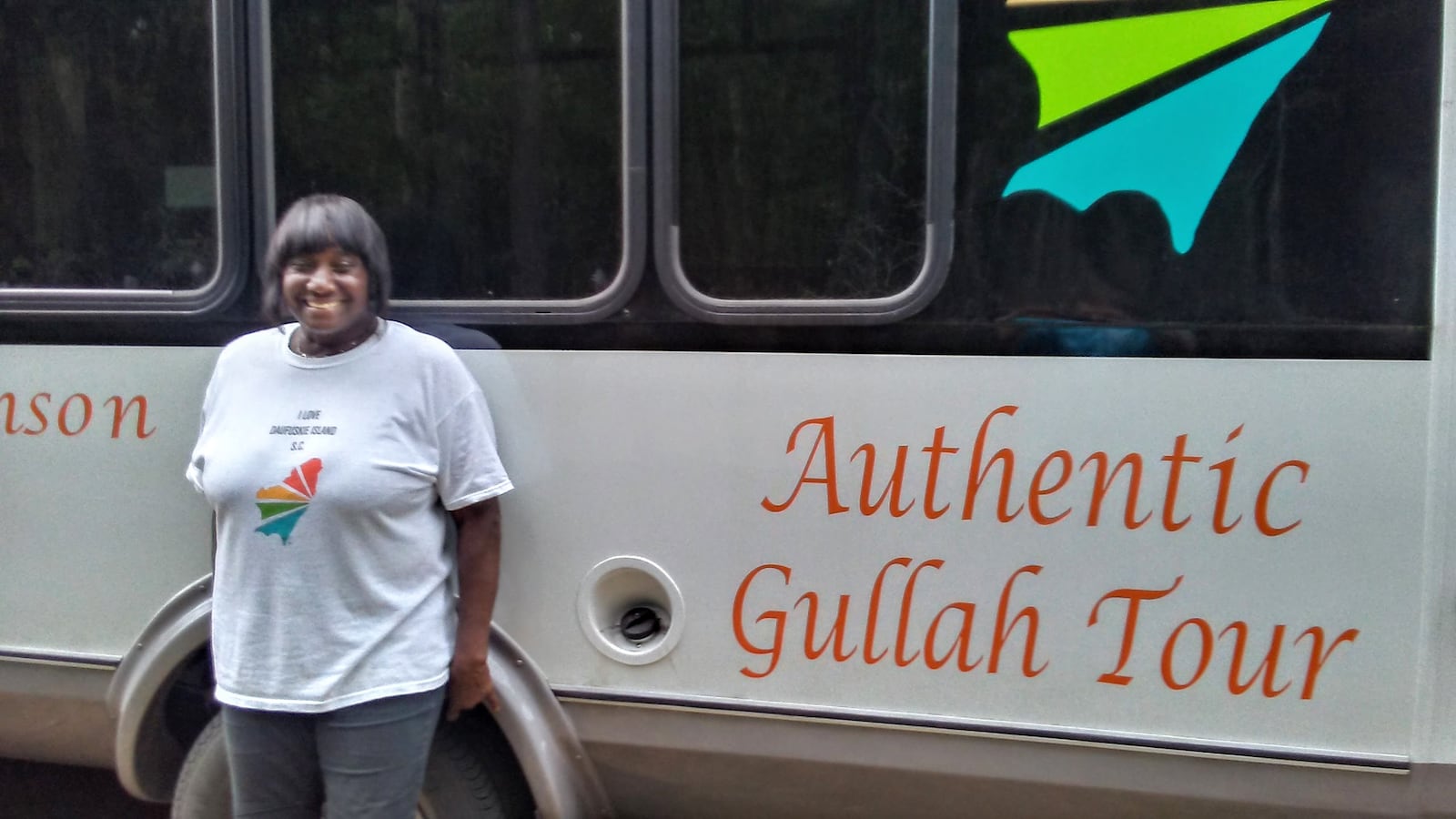 Sallie Ann Robinson, a sixth-generation native of Daufuskie Island, leads the Authentic Gullah Tour of historic sites aboard her air-conditioned tour bus.
Courtesy of Blake Guthrie